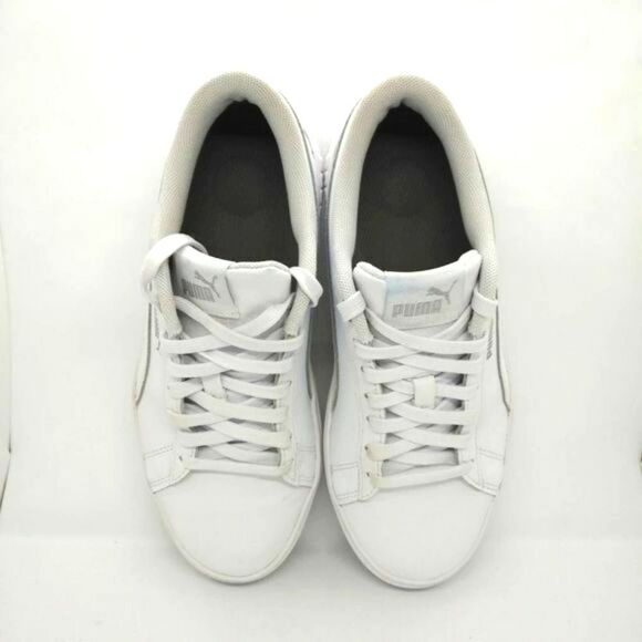 Puma Smash Platform V2 Fashion Sneakers Womens Size 8 White Casual Classic Shoes - Picture 5 of 8